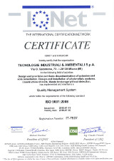 certificazione UNI EN ISO 9001:2008