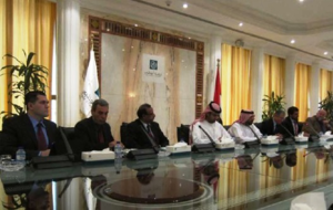 La delegazione italiana di GreenUp con il presidente della società di marketing degli Emirati.